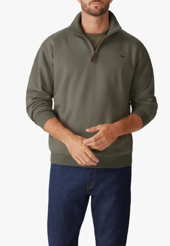 Soft Trends R.M. Williams Mens Mulyungarie Quarter Zip
