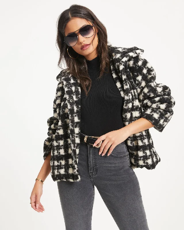 Fashion Must-have Coziness All Day Pocketed Teddy Jacket