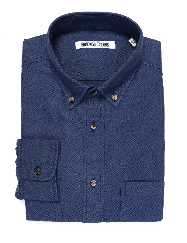 Easy Fashion BKT10 Slim Casual Shirt in Classic Oxford - Ink