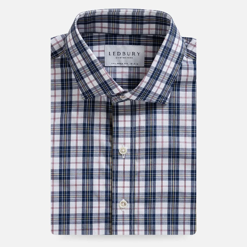 Classic Color The Navy Bennet Plaid Casual Shirt