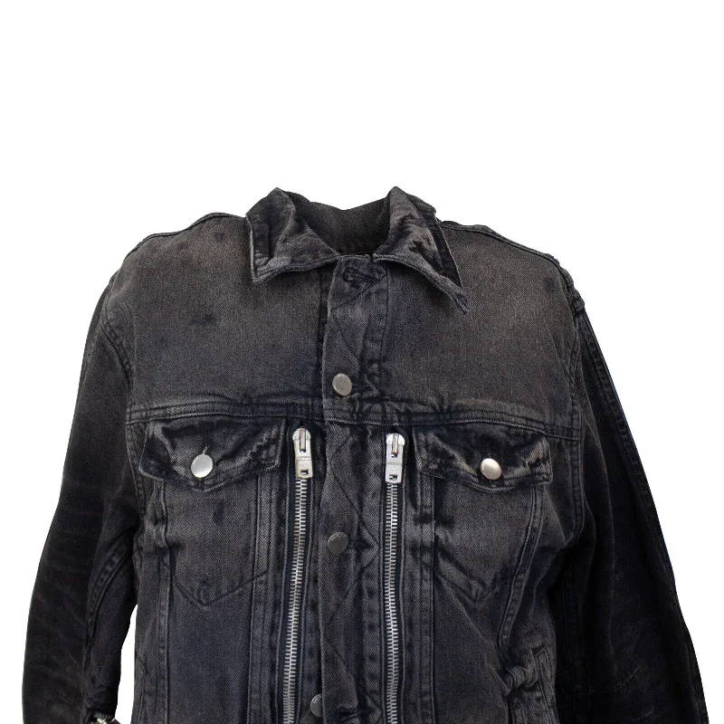 Fashion Wear Black MX2 Trucker Jacket