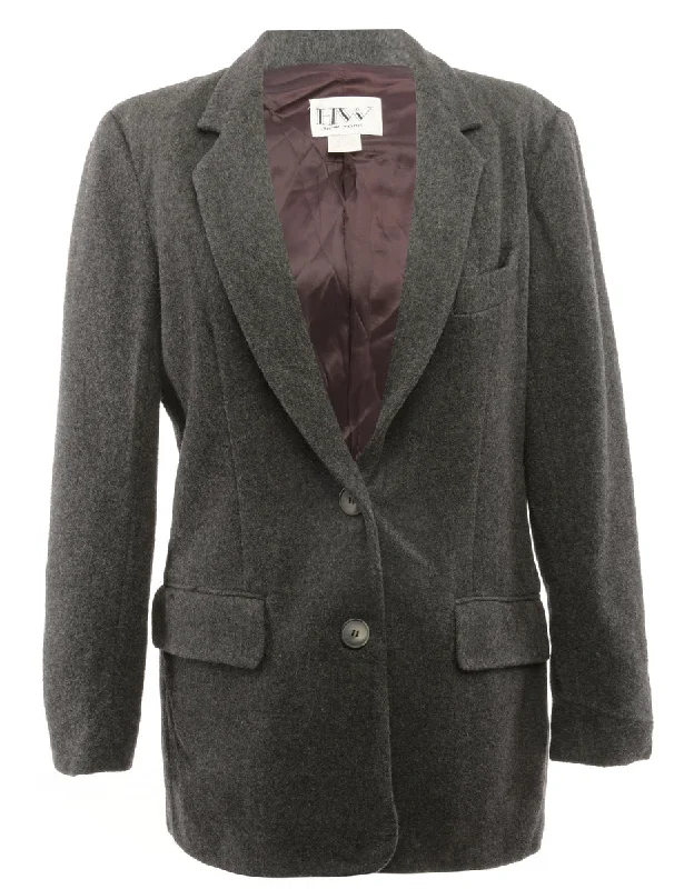 Hooded design Single Breasted Blazer - M