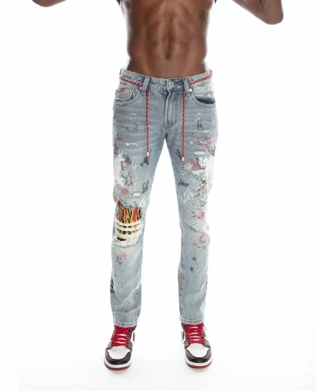 Comfortable Wear Men's Rocker Slim Jeans In Maiden