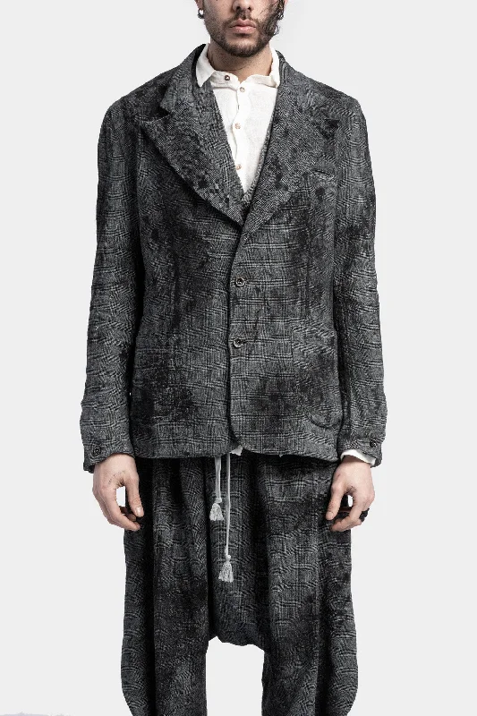 Moisture wicking Tailored linen blazer