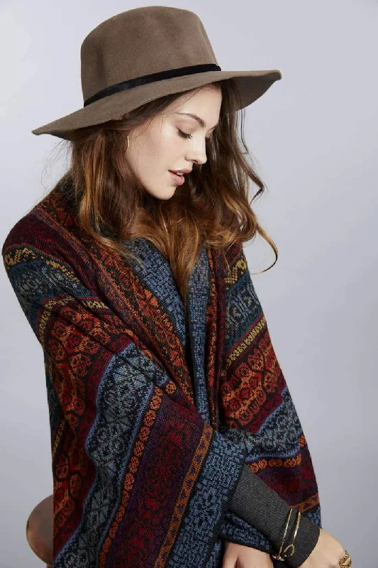 Fashion Elements Acacia Alpaca Poncho - Women's Ruana Wrap