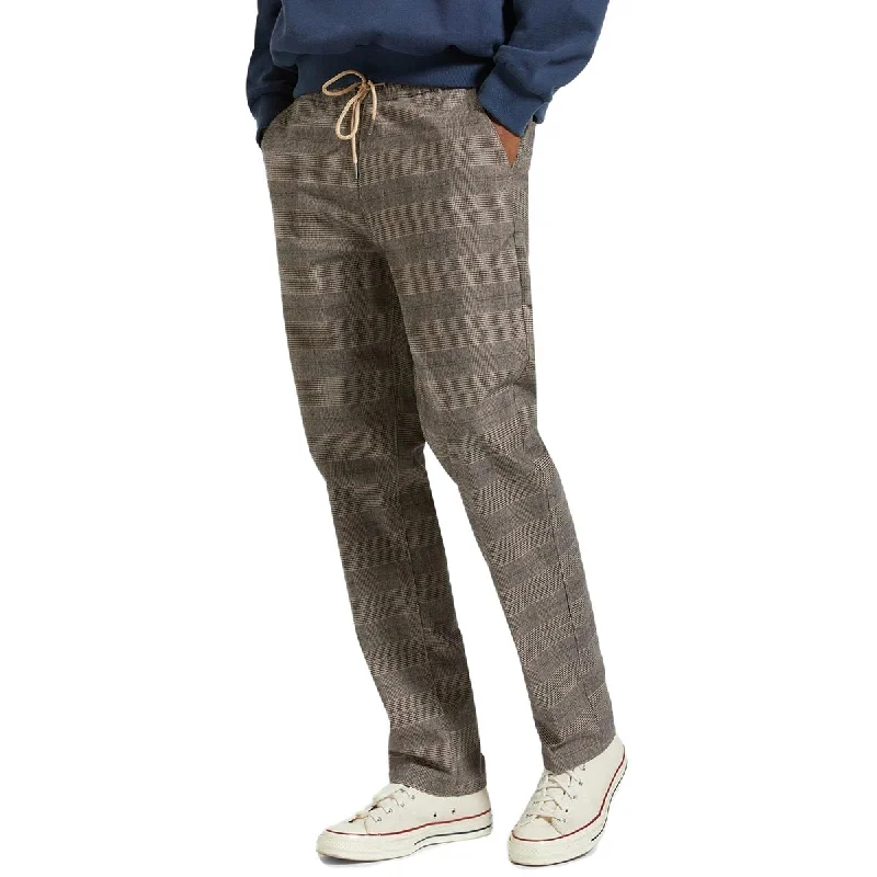 Trendy Looks Brixton Broadway Ht Ewaist Rlx Pants - Brown/Cream Houndstooth