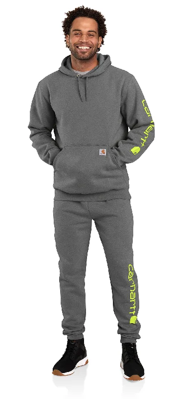 Cozy Outfit Carhartt Loose Fit Midweight Tapered Logo Sweatpant