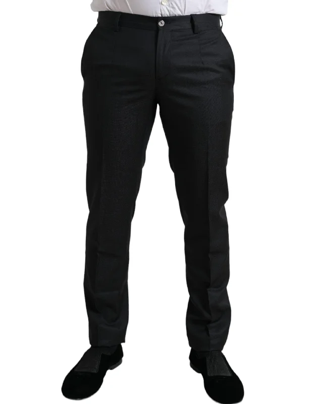 Soft Layers Dolce & Gabbana Elegant Slim Fit Dress Men's Pants