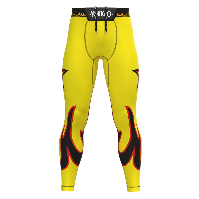 Soft Knitwear Flames Compression Pants