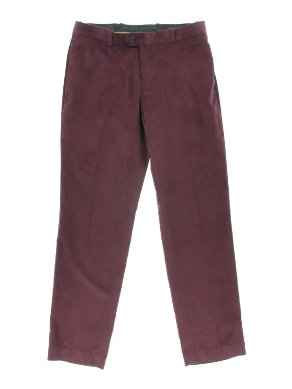 Girl Style Mens Slim Fit Flat Front Corduroy Pants
