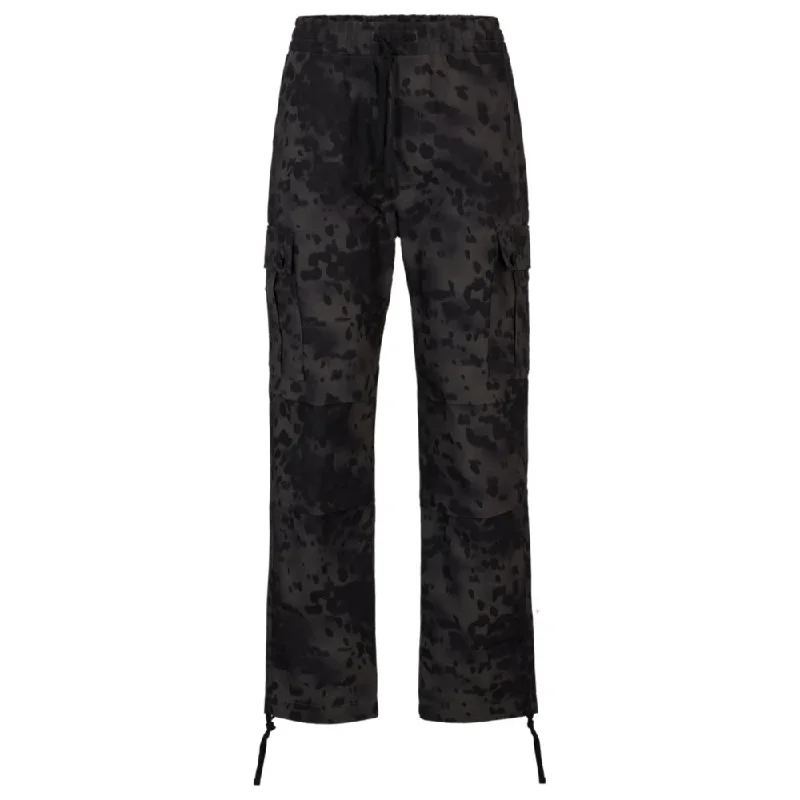 Light Comfort Regular-fit cargo trousers in Dalmatian-print cotton