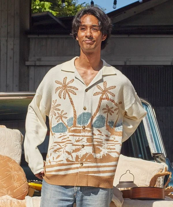 Leisure Sports SURF＆Palms Aloha Knit Cardigan